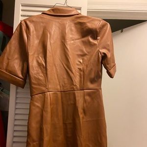 Faux Leather dress